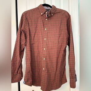 Daniel Cremieux Red and Brown Checkered Shirt